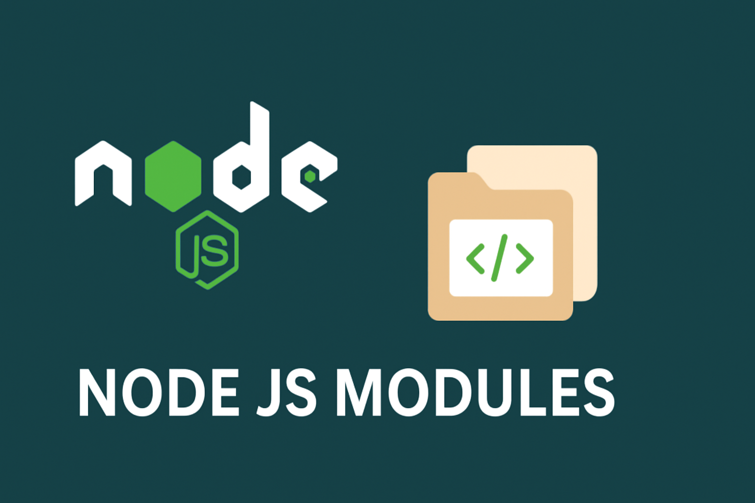 What are NODE JS modules explain with example