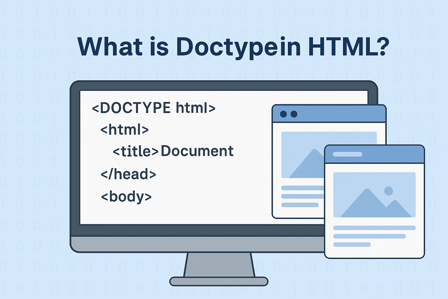 What is Doctype in HTML explain with an example